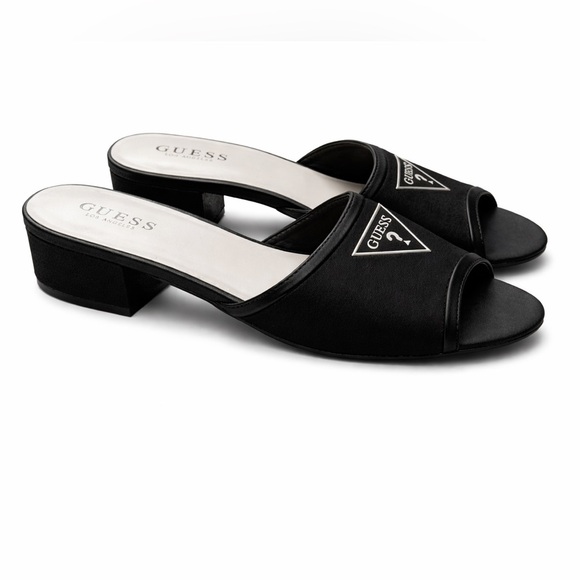 Guess Shoes - Guess Black Slide Heels – Size 9